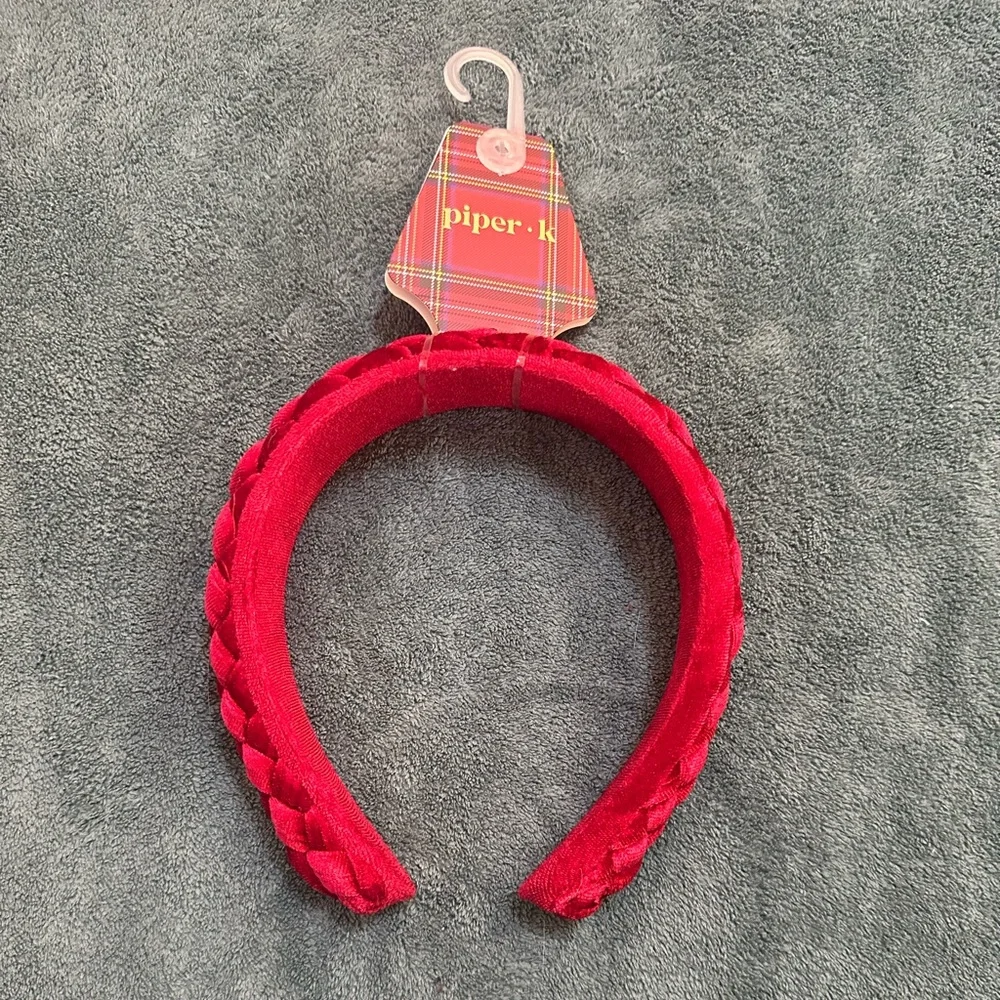 Piper K Velvet Braided Headband